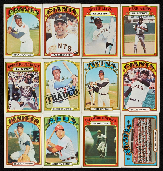 1971 Baseball Complete Set and 1972 Partial, ’71 Ryan PSA 6, Plus ’71 Supers and Extras (1,420)