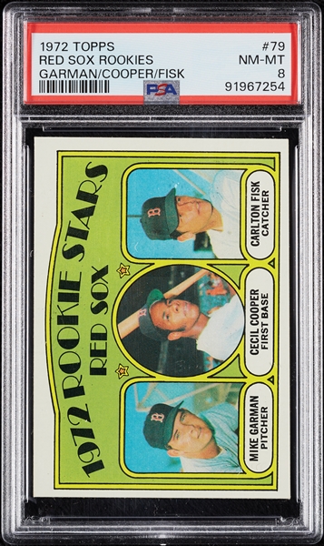 1972 Topps Carlton Fisk RC No. 79 PSA 8