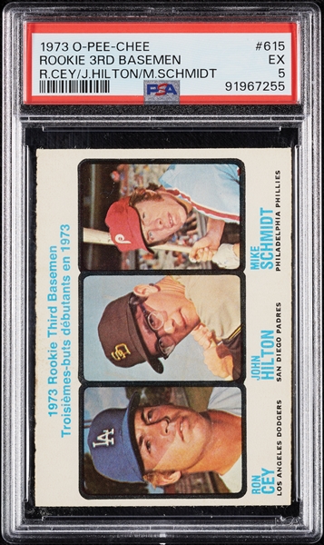 1973 O-Pee-Chee Mike Schmidt RC No. 615 PSA 5