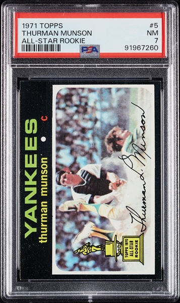 1971 Topps Thurman Munson No. 5 PSA 7