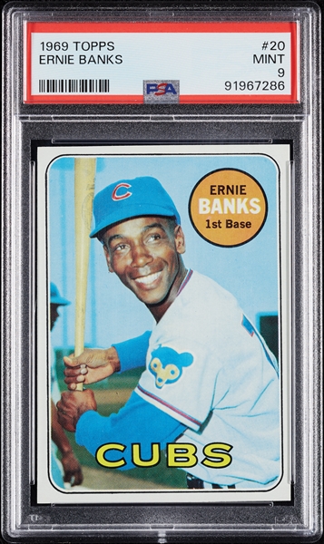 1969 Topps Ernie Banks No. 20 PSA 9