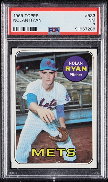 1969 Topps Nolan Ryan No. 533 PSA 7