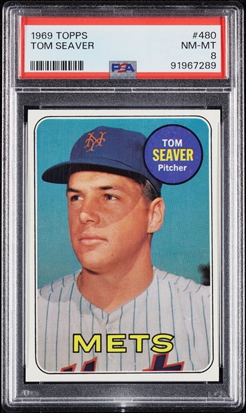 1969 Topps Tom Seaver No. 480 PSA 8