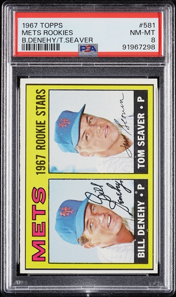 1967 Topps Tom Seaver RC No. 581 PSA 8