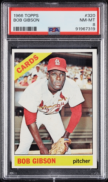 1966 Topps Bob Gibson No. 320 PSA 8