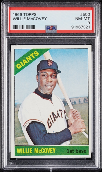 1966 Topps Willie McCovey No. 550 PSA 8