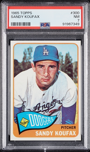 1965 Topps Sandy Koufax No. 300 PSA 7