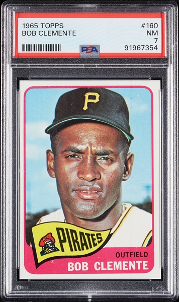 1965 Topps Roberto Clemente No. 160 PSA 7