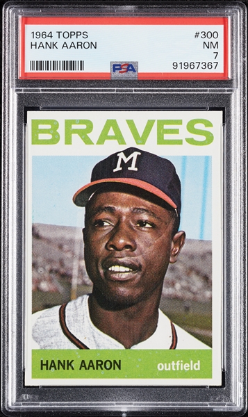 1964 Topps Hank Aaron No. 300 PSA 7