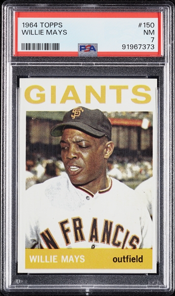 1964 Topps Willie Mays No. 150 PSA 7