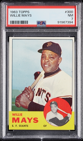 1963 Topps Willie Mays No. 300 PSA 7