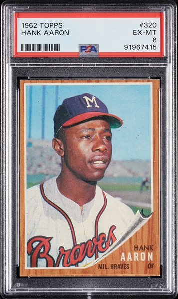 1962 Topps Hank Aaron No. 320 PSA 6