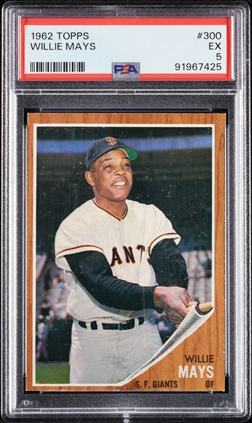 1962 Topps Willie Mays No. 300 PSA 5