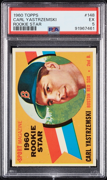 1960 Topps Carl Yastrzemski RC No. 148 PSA 5