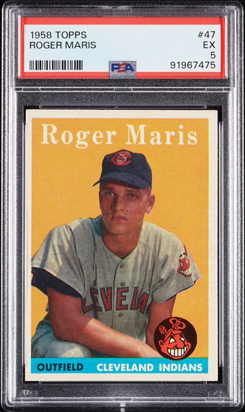 1958 Topps Roger Maris RC No. 47 PSA 5