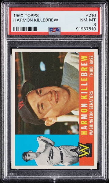 1960 Topps Harmon Killebrew No. 210 PSA 8