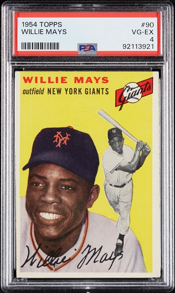 1954 Topps Willie Mays No. 90 PSA 4