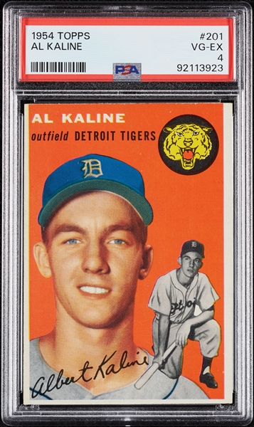 1954 Topps Al Kaline RC No. 201 PSA 4