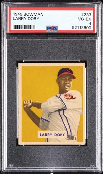 1949 Bowman Larry Doby RC No. 233 PSA 4