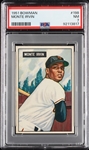 1951 Bowman Monte Irvin RC No. 198 PSA 7