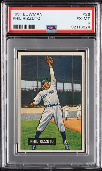 1951 Bowman Phil RIzzuto No. 26 PSA 6