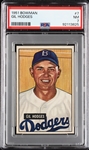 1951 Bowman Gil Hodges No. 7 PSA 7