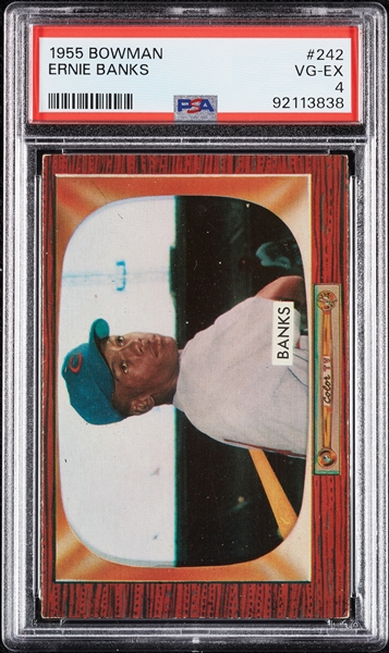 1955 Bowman Ernie Banks No. 242 PSA 4