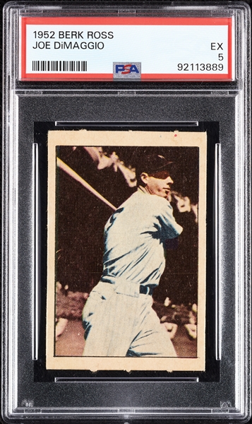 1952 Berk Ross Joe DiMaggio PSA 5