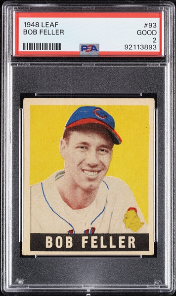 1948 Leaf Bob Feller No. 93 PSA 2