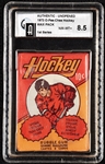 1973 O-Pee-Chee Hockey 1st Series Wax Pack (Graded GAI 8.5)