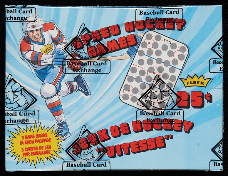 1984-85 Fleer Speed Hockey Games Wax Box (BBCE)