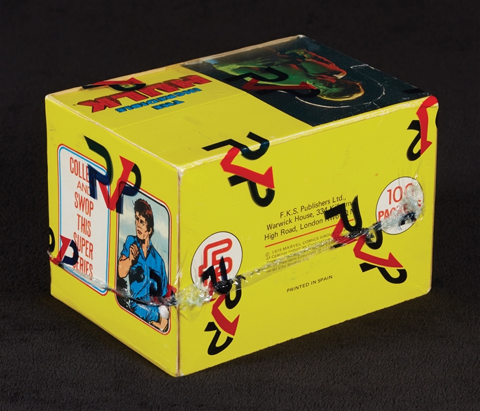 1979 FKS Incredible Hulk Sticker Box (100) (RVP)