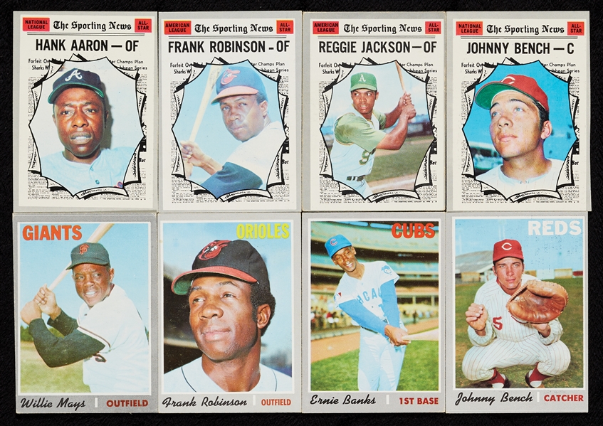 1970 Topps Baseball High-Grade Complete Set, Munson RC PSA 6 (720)