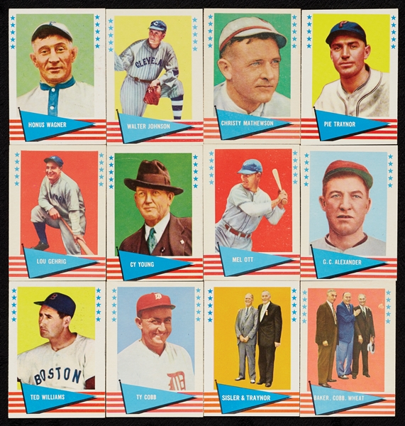 1961 Fleer Baseball Greats Super High-Grade Complete Set, 39 Slabs (154)