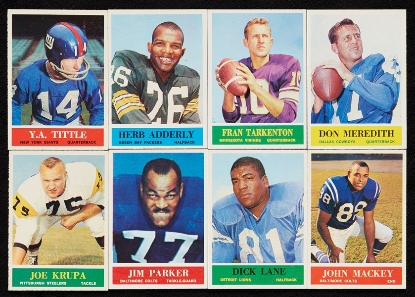 1964 Philadelphia Gum Super High-Grade Football Set, 161 PSA 8’s, Brown SGC 92 (198)