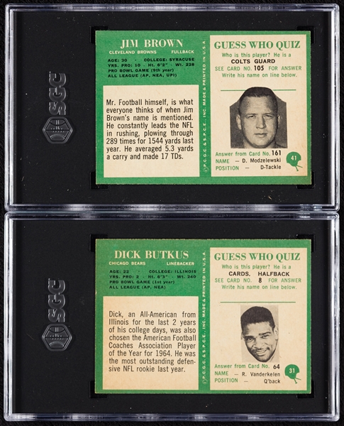 1966 Philadelphia Gum High-Grade Football Set, 55 PSA 8’s (198)