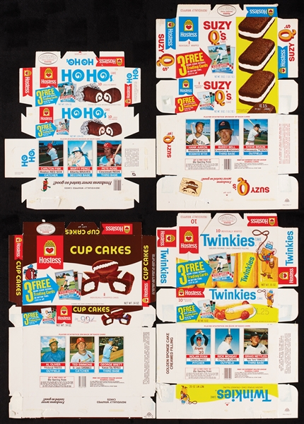 1976 Hostess Baseball Set in Flattened Boxes With Extras (65)