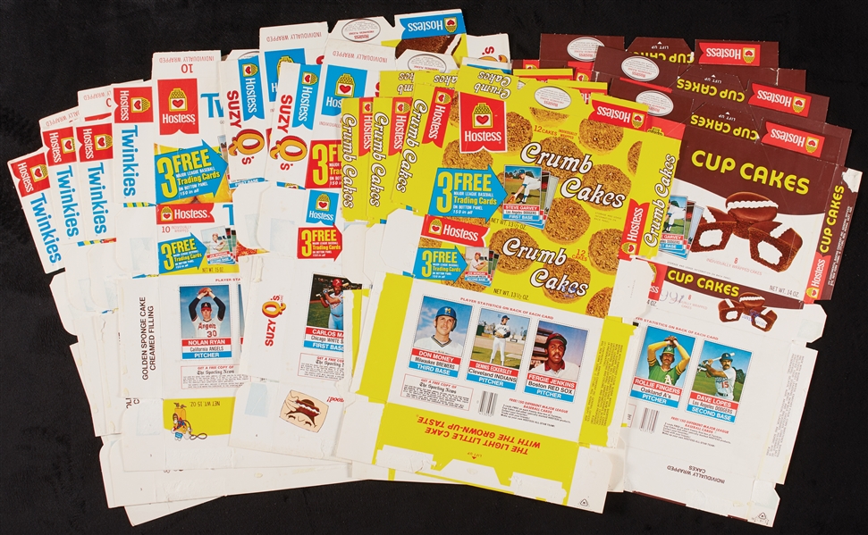 1976 Hostess Baseball Set in Flattened Boxes With Extras (65)