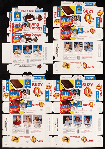 1977 Hostess Baseball Set in Flattened Boxes With Extras (108)