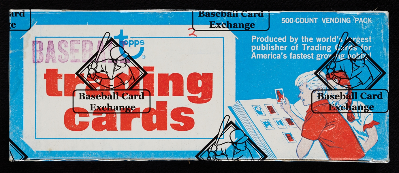 1972 Topps Baseball 2nd Series Vending Box (500) (Fritsch/BBCE)