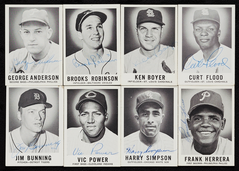 Signed 1960 Leaf Baseball Near Set (119/144)