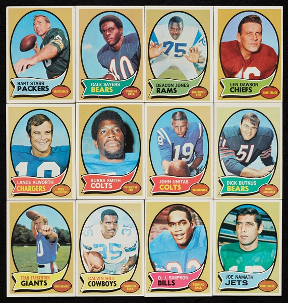 1970 Topps Football Complete Set With Extras (263+)