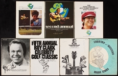 Multi-Signed Roy Clark Celebrity Golf Tournament Programs with Mickey Mantle, Bob Hope (7)