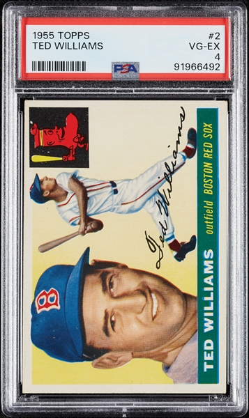 1955 Topps Ted Williams No. 2 PSA 4