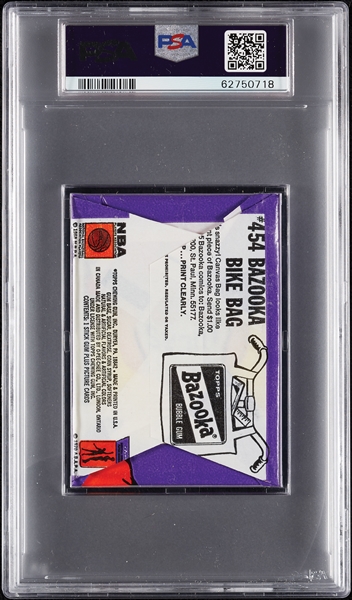 1972 Topps Basketball Wax Pack - Jerry Lucas Back (Graded PSA 8)