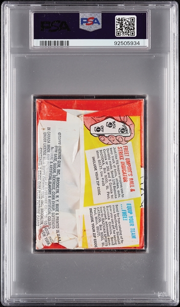 1967 Topps Baseball Wax Pack - Extra AS Pin-Up/Bob Uecker Back (Graded PSA 5)