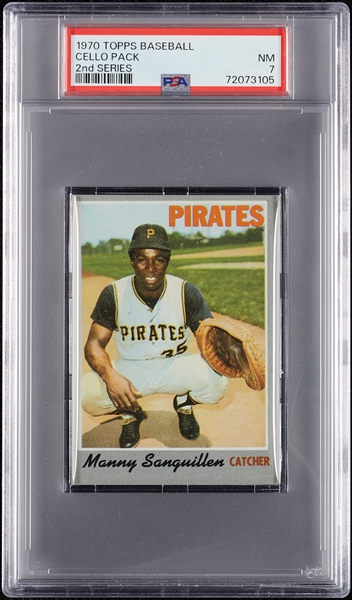 1970 Topps Baseball 2nd Series Cello Pack (Graded PSA 7)