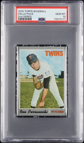 1970 Topps Baseball 2nd Series Cello Pack (Graded PSA 10)