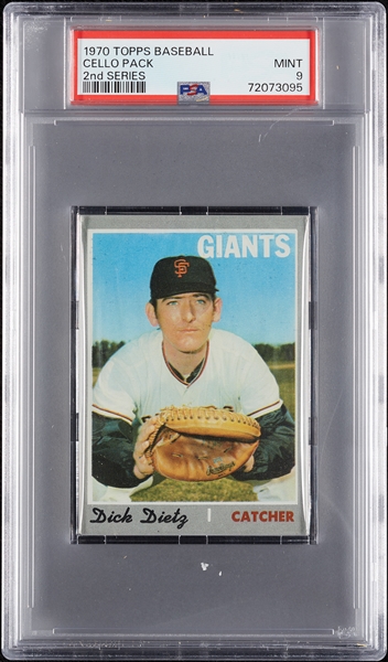 1970 Topps Baseball 2nd Series Cello Pack (Graded PSA 9)