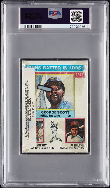 1976 Topps Baseball Cello Pack - Willie McCovey Top (Graded PSA 8)